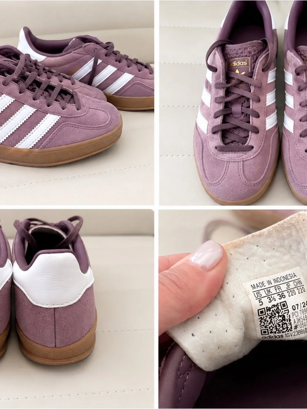 adidas Gazelle Women’s Sneakers Size 5 in Shadow Fig
